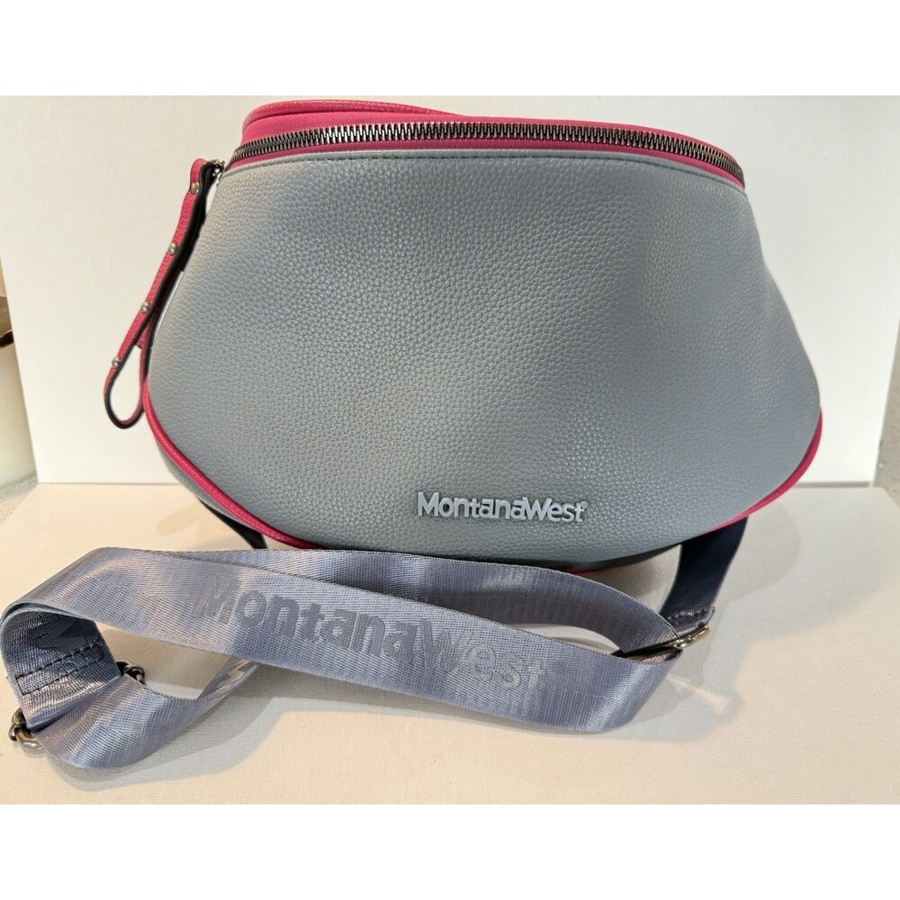 Montana West Large Crossbody Bags for Women Bum Bag Sling Purse Strap Blue